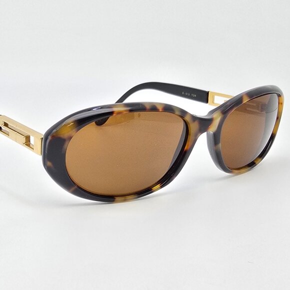 St. John S-513 Blonde Tortoise Gold Frame Dark Brown Lens Sunglasses Italy 54mm main image 10